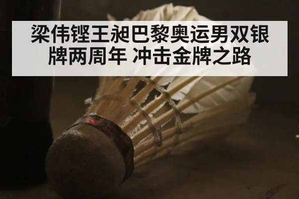 梁伟铿王昶巴黎奥运男双银牌两周年 冲击金牌之路